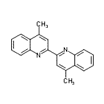 structure of CAS# 7654-51-5, 4,4'-Dimethyl-2,2'-biquinoline;2,2'-Bi-4-lepidine;2,2-BI-4-LEPIDINE;4-Methyl-2-(4-methylquinolin-2-yl)quinoline
