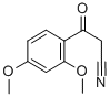 structure of CAS# 76569-43-2, 2,4-Dimethoxybenzoylacetonitrile;2,4-DIMETHOXYBENZOYLACETONITRILE