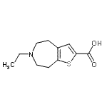CAS#: 765853-75-6， 6-Ethyl-5,6,7,8-tetrahydro-4H-thieno[2,3-d]azepine-2-carboxylic acid