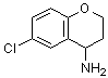structure of CAS# 765880-61-3, 6-Chloro-4-chromanamine;6-chloro-3,4-dihydro-2H-chromen-4-amine;6-Chloro-chroman-4-ylamine;6-Chloro-Chroman-4-ylamine hydrochloride