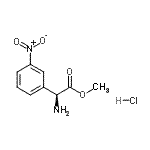 CAS#: 76604-97-2， Methyl (2S)-amino(3-nitrophenyl)acetate hydrochloride (1:1)