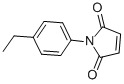 structure of CAS# 76620-00-3, N-(4-Ethylphenyl)Maleimide;1-(4-Ethylphenyl)-2,5-Dihydro-1H-Pyrrole-2,5-Dione;1H-Pyrrole-2,5-Dione, 1-(4-Ethylphenyl)-;1-(4-ETHYLPHENYL)-1H-PYRROLE-2,5-DIONE