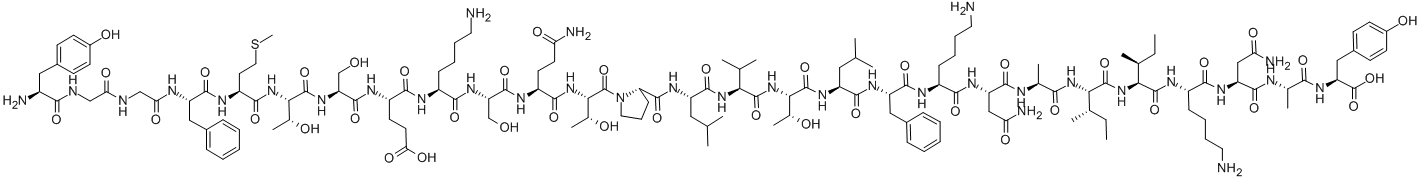 structure of CAS# 76622-84-9, Ac-delta-Endorphin (Human)