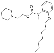 CAS#: 76629-85-1， 2-Piperidin-1-Ium-1-Ylethyl N-(2-Heptoxyphenyl)Carbamate Chloride