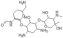 CAS#: 76647-54-6， N-[6-(Aminomethyl)-2-[4,6-Diamino-3-(3,5-Dihydroxy-5-Methyl-4-Methylaminooxan-2-Yl)Oxy-2-Hydroxycyclohexyl]Oxy-5,6-Dihydro-4H-Pyran-3-Yl]Formamide
