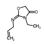 CAS#: 766515-27-9， (2E)-2-(Allylimino)-3-ethyl-1,3-oxazolidin-4-one