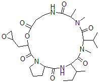 CAS#: 76689-14-0， 16-Butan-2-Yl-10,11,14-Trimethyl-3-(Oxiran-2-Ylmethyl)-13-Propan-2-Yl-4-Oxa-1,8,11,14,17-Pentazabicyclo[17.3.0]Docosane-2,5,9,12,15,18-Hexone
