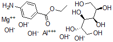 CAS#: 76741-92-9, D-Glucitol, mixt. with aluminum hydroxide, ethyl 4-aminobenzoate and magnesium hydroxide