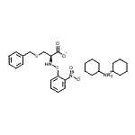 structure of CAS# 7675-65-2, N-Cyclohexylcyclohexanaminium (2R)-3-(benzylsulfanyl)-2-{[(2-nitrophenyl)sulfanyl]amino}propanoate;N-(2-Nitr<wbr>ophenylsu<wbr>lfenyl)-S<wbr>-benzyl-L<wbr>-cysteine<wbr> Dicycloh<wbr>exylammon<wbr>ium Salt