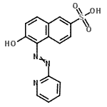 CAS#: 76790-04-0， 6-Hydroxy-5-(2-pyridinyldiazenyl)-2-naphthalenesulfonic acid