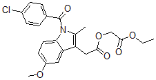 CAS#: 76812-43-6， Indomethacin Ethoxycarbonylmethyl Ester