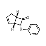 CAS#: 76822-08-7， (1R,5S,7S)-7-(Phenylsulfanyl)bicyclo[3.2.0]hept-2-en-6-one