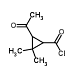 CAS#: 76842-23-4， 3-Acetyl-2,2-dimethylcyclopropanecarbonyl chloride