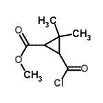 CAS#: 76842-28-9， Methyl 3-(chlorocarbonyl)-2,2-dimethylcyclopropanecarboxylate