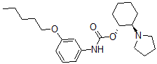 CAS 登录号：76875-69-9， [(1R,2R)-2-吡咯烷-1-基环己基]N-(3-戊氧基苯基)氨基甲酸酯