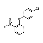 结构式 CAS# 76893-45-3, 2-(4-氯苯氧基)-3-硝基吡啶