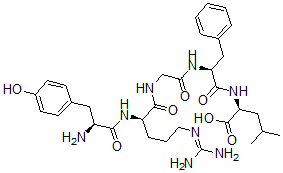 CAS#: 76939-27-0， N-(N-(N-(N2-L-Tyrosyl-D-arginyl)glycyl)-L-phenylalanyl)-L-Leucine
