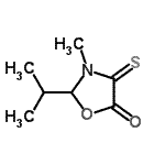 CAS#: 76968-22-4， 2-Isopropyl-3-methyl-4-thioxo-1,3-oxazolidin-5-one