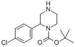structure of CAS# 769944-39-0, 2-(4-Chlorophenyl)Piperazine-1-Carboxylic Acid Tert-Butyl Ester;2-(4-CHLOROPHENYL)PIPERAZINE-1-CARBOXYLIC ACID TERT-BUTYL ESTER;1-Boc-2-(4-Chlorophenyl)Piperazine