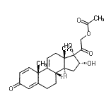 CAS#: 77017-20-0， (16alpha)-16,17-Dihydroxy-3,20-dioxopregna-1,4,9(11)-trien-21-yl acetate