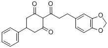 CAS#: 77053-97-5， 2-[3-(1,3-Benzodioxol-5-Yl)Propanoyl]-5-Phenylcyclohexane-1,3-Dione