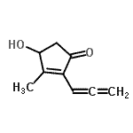 CAS#: 77087-28-6， 4-Hydroxy-3-methyl-2-propadienyl-2-cyclopenten-1-one