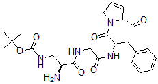 CAS#: 77100-18-6， Tert-Butyl N-[(2S)-2-Amino-3-[[2-[[(2S)-1-[(2R)-2-Formyl-2,5-Dihydropyrrol-1-Yl]-1-Oxo-3-Phenylpropan-2-Yl]Amino]-2-Oxoethyl]Amino]-3-Oxopropyl]Carbamate
