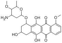CAS#: 77121-90-5， 7-(4-Amino-5-Methoxy-6-Methyloxan-2-Yl)Oxy-6,9,11-Trihydroxy-9-(2-Hydroxyacetyl)-4-Methoxy-8,10-Dihydro-7H-Tetracene-5,12-Dione