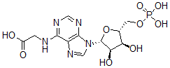 CAS#: 77133-59-6， 2-[[9-[(2R,3R,4S,5R)-3,4-Dihydroxy-5-(Phosphonooxymethyl)Oxolan-2-Yl]Purin-6-Yl]Amino]Acetic Acid