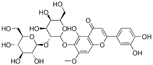 CAS#: 77139-23-2， 6-[(2S,3R,4S,5S,6R)-4,5-Dihydroxy-6-(Hydroxymethyl)-3-[(2S,3R,4S,5R,6R)-3,4,5-Trihydroxy-6-(Hydroxymethyl)Oxan-2-Yl]Oxyoxan-2-Yl]Oxy-2-(3,4-Dihydroxyphenyl)-5-Hydroxy-7-Methoxychromen-4-One