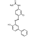 CAS#: 77154-16-6， N-{3-Chloro-4-[(4-hydroxy-3-biphenylyl)diazenyl]phenyl}acetamide