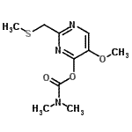 CAS#: 77249-07-1， 5-Methoxy-2-[(methylsulfanyl)methyl]-4-pyrimidinyl dimethylcarbamate