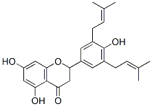 CAS#: 77263-11-7， (2S)-5,7-Dihydroxy-2-[4-Hydroxy-3,5-Bis(3-Methylbut-2-Enyl)Phenyl]Chroman-4-One