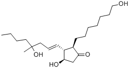 CAS 登录号：77287-05-9， (2R,3R,4R)-4-羟基-2-(7-羟基庚基)-3-[(E)-4-羟基-4-甲基辛-1-烯基]环戊烷-1-酮
