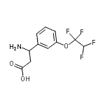 CAS#: 773122-81-9， 3-amino-3-[3-(1,1,2,2-tetrafluoroethoxy)phenyl]propanoic acid