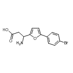CAS#: 773125-87-4， 3-amino-3-[5-(4-bromophenyl)-2-furyl]propanoic acid