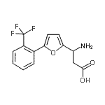 CAS#: 773125-91-0， 3-amino-3-[5-[2-(trifluoromethyl)phenyl]-2-furyl]propanoic acid