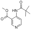 结构式 CAS# 773134-09-1, 4-(2,2-二甲基-丙酰基氨基)-烟酸甲酯