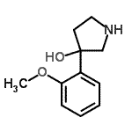 CAS#: 773796-28-4， 3-(2-Methoxyphenyl)-3-pyrrolidinol
