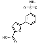 CAS 登录号：773869-38-8， 5-(3-氨基磺酰基苯基)-2-糠酸