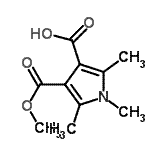 CAS#: 773871-24-2， 4-(Methoxycarbonyl)-1,2,5-trimethyl-1H-pyrrole-3-carboxylic acid