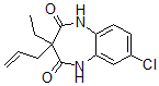 CAS#: 77414-14-3， 8-Chloro-3-Ethyl-3-Prop-2-Enyl-1,5-Dihydro-1,5-Benzodiazepine-2,4-Dione