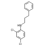 structure of CAS# 774160-67-7, 2,4-Dichloro-N-(3-phenylpropyl)aniline;BENZENEPROPANAMINE,N-(2,4-DICHLOROPHENYL)-;N-(PHENYLPROPYL)-2,4-DICHLOROANILINE