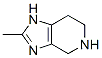 structure of CAS# 774178-09-5, 4,5,6,7-Tetrahydro-2-Methyl-1H-Imidazo[4,5-c]Pyridine;1H-Imidazo[4,5-C]Pyridine,  4,5,6,7-Tetrahydro-2-Methyl-  (9CI);2-Methyl-3H,4H,5H,6H,7H-Imidazo[4,5-C]Pyridine