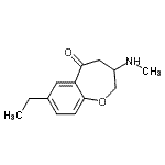 CAS#: 774489-98-4， 7-Ethyl-3-(methylamino)-3,4-dihydro-1-benzoxepin-5(2H)-one