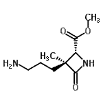 CAS#: 774525-13-2， Methyl (2R,3S)-3-(3-aminopropyl)-3-methyl-4-oxo-2-azetidinecarboxylate