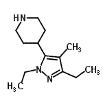 CAS#: 774527-66-1， 4-(1,3-Diethyl-4-methyl-1H-pyrazol-5-yl)piperidine
