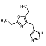 CAS#: 775272-13-4， 2,5-Diethyl-4-(1H-imidazol-4-ylmethyl)-1,3-oxazole