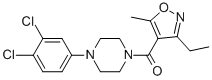 CAS#: 775300-07-7， [4-(3,4-Dichlorophenyl)-1-Piperazinyl](3-Ethyl-5-Methyl-4-Isoxazolyl)-Methanone
