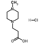 CAS#: 775349-40-1， 3-(4-Methyl-1-piperazinyl)propanoic acid hydrochloride (1:1)
